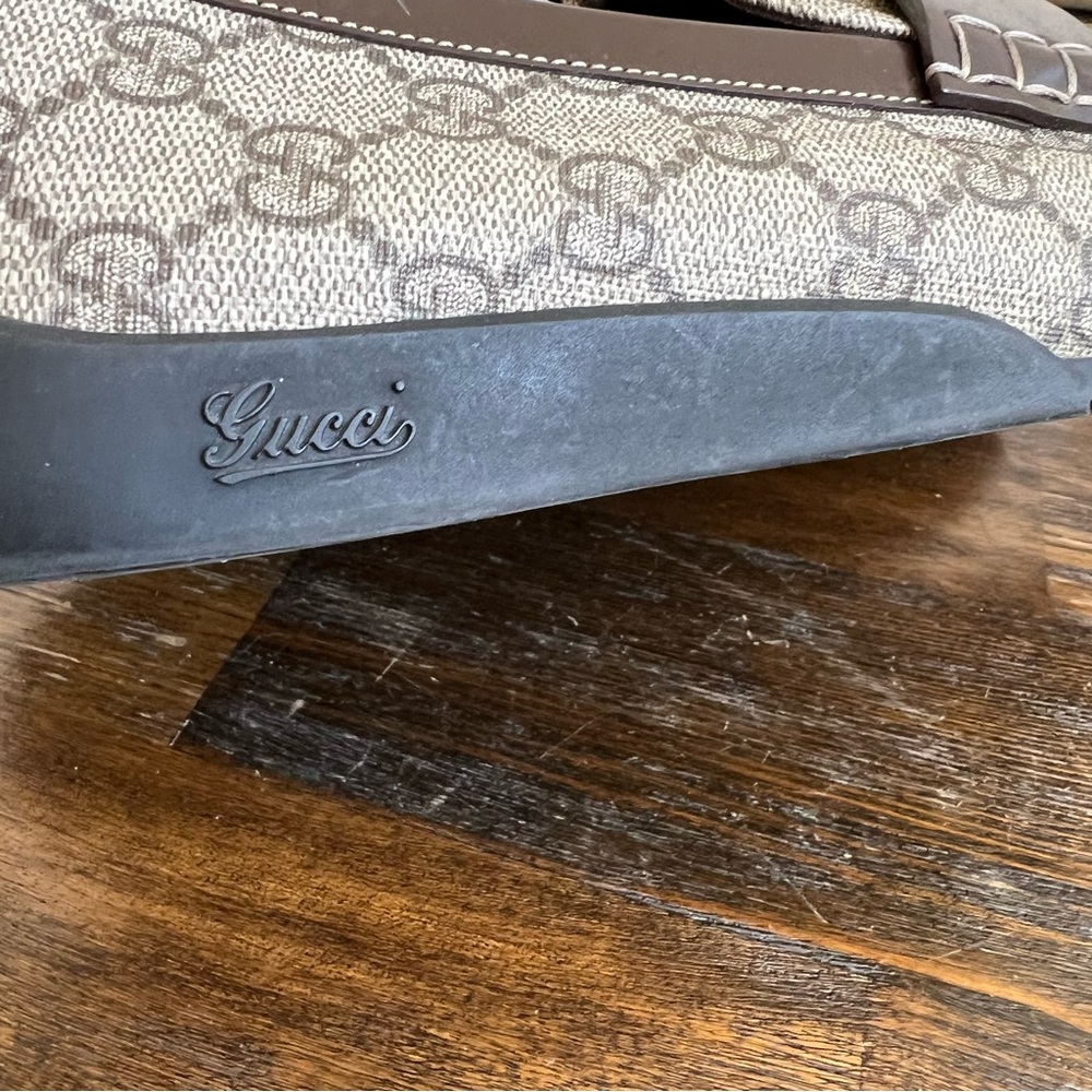 GUCCI Interlocking GG Monogram Coated Canvas Gordon Sport Loafers Mens 7G US7.5 - Picture 9 of 16